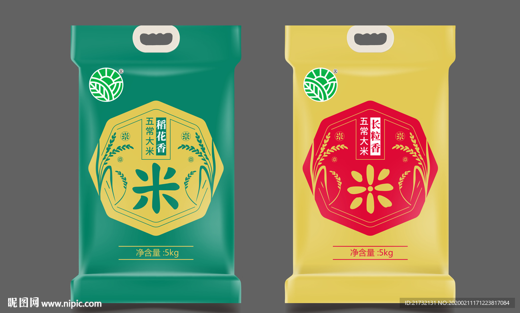 五常大米包裝設計