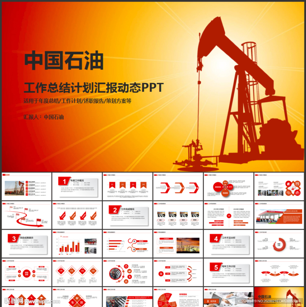 中国石油中石油化工油田油井汇报