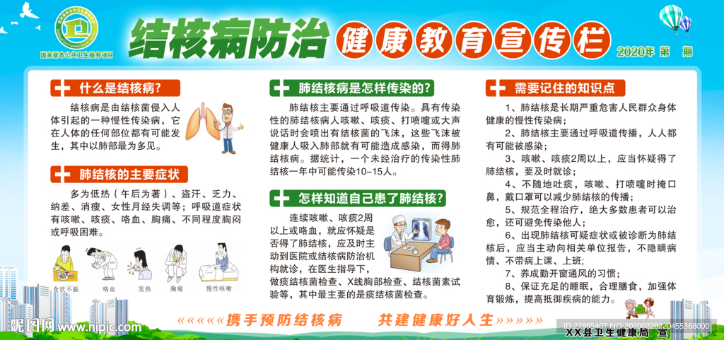 结核病防治 健康教育宣传栏