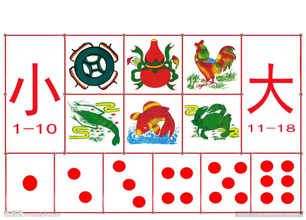 魚蝦蟹大小圖