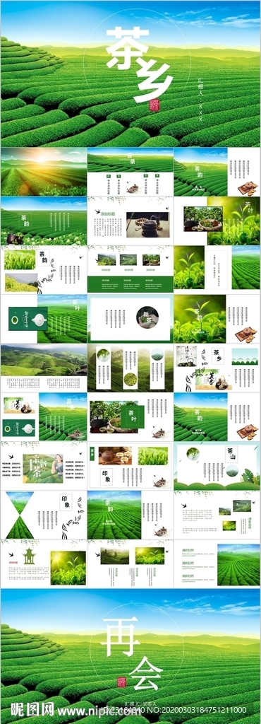 新茶茶葉茶文化茶道茶園PPT