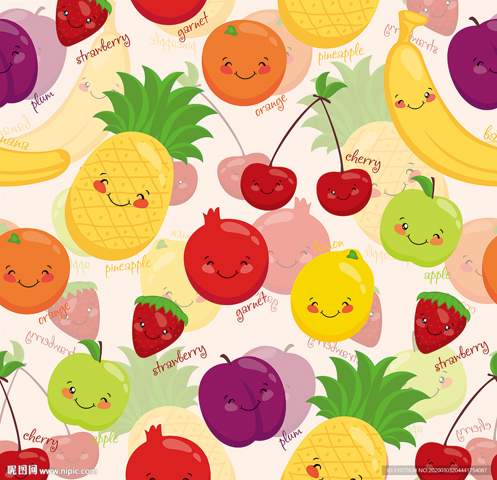 水果印花图案