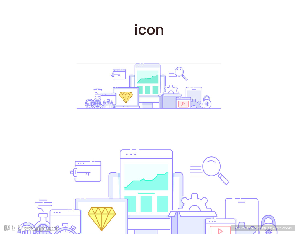 svg插画系统矢量icon图标
