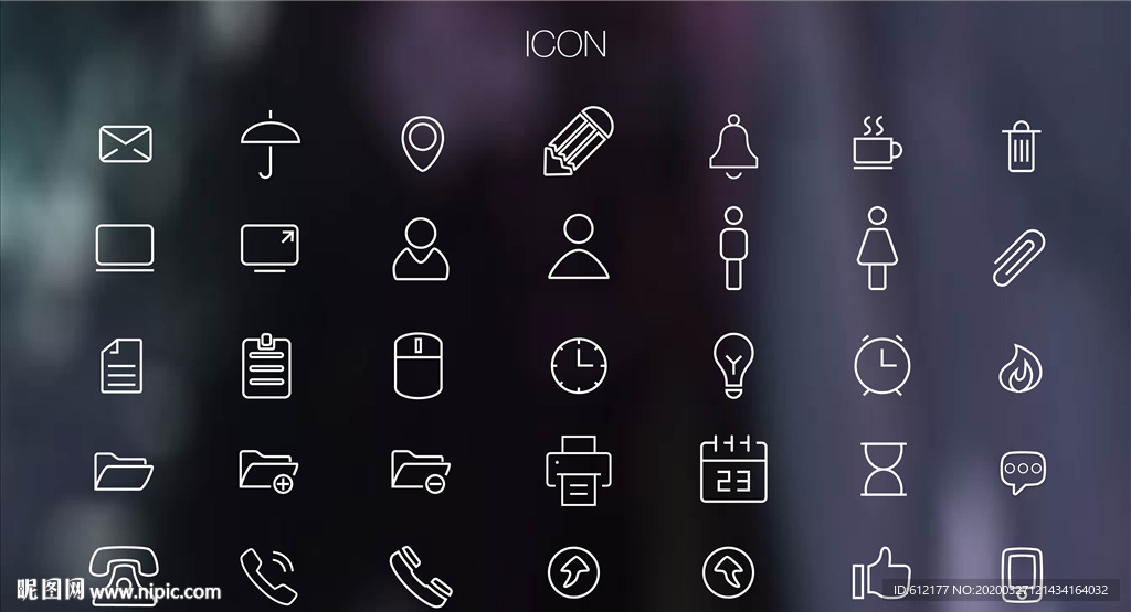 線型矢量圖標icon