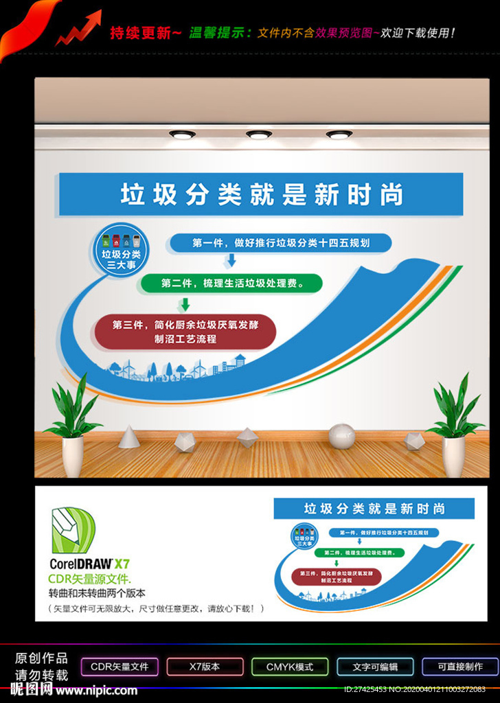 垃圾分類文化墻