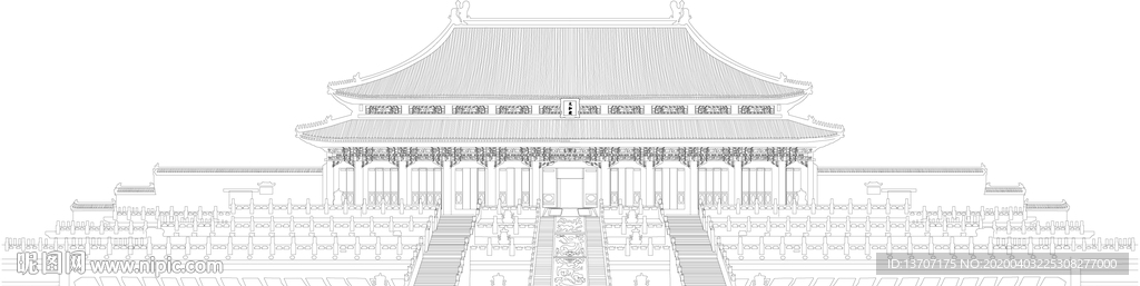 键 词:太和殿 太和殿线稿 太和殿矢量图 故宫 故宫
