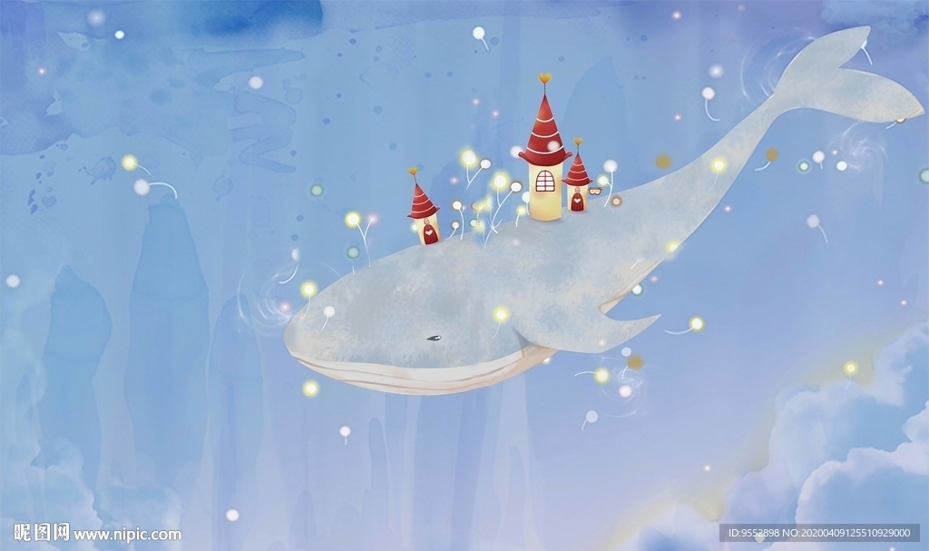 3D海底世界儿童房梦幻电视背景