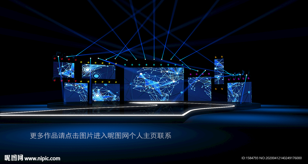 2020新車發(fā)布會舞美效果圖