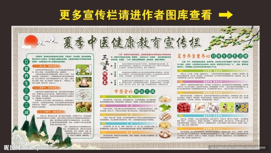 夏季中醫(yī)藥健康教育宣傳欄