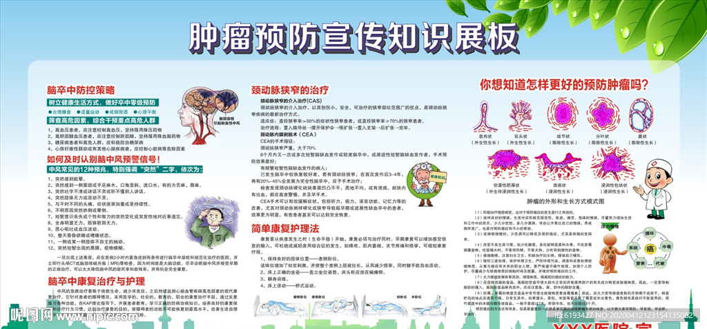 全國(guó)腫瘤防治宣傳周展板