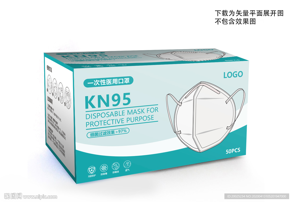 KN95口罩包装