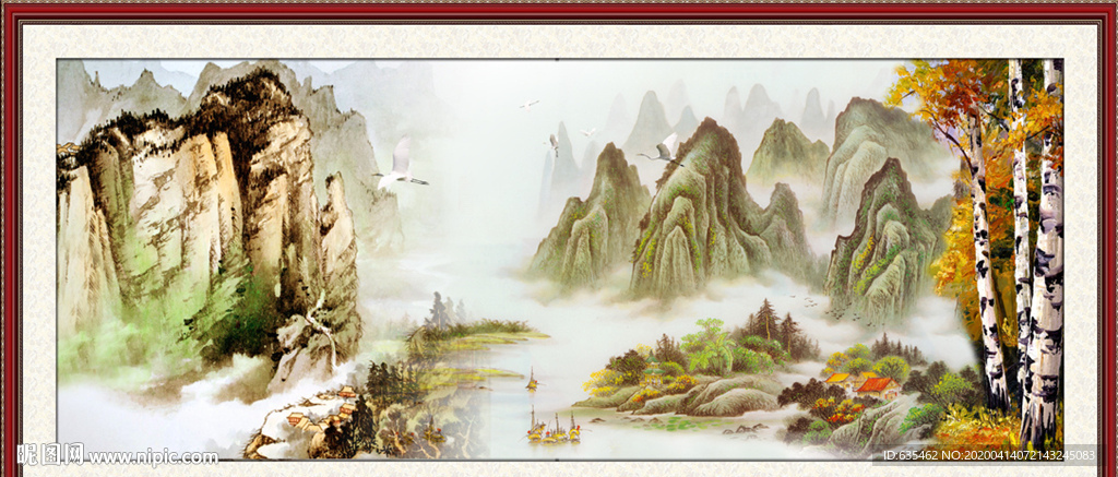 山水畫國畫山水畫