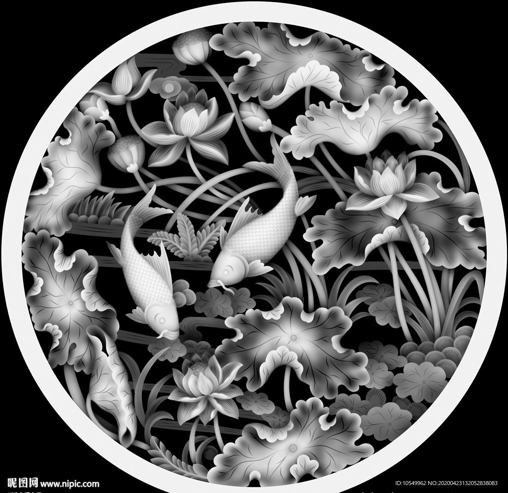 荷花鯉魚
