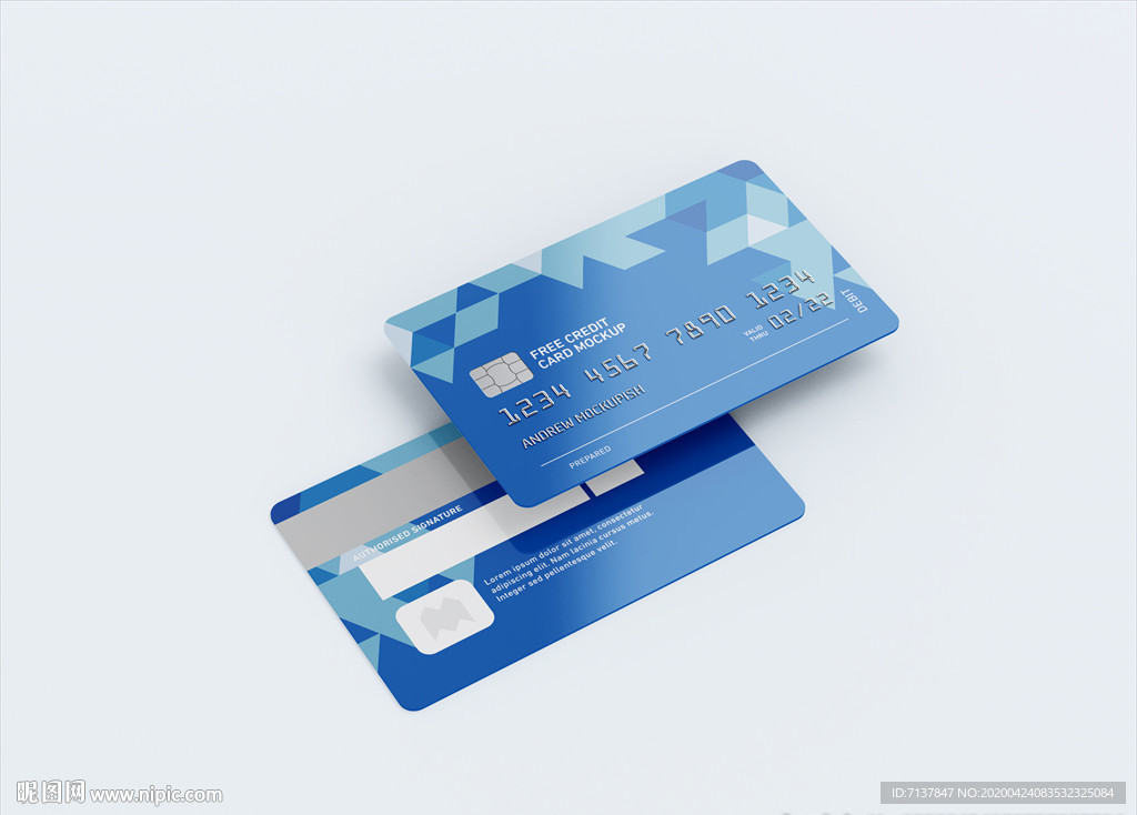 银行卡信用卡样机