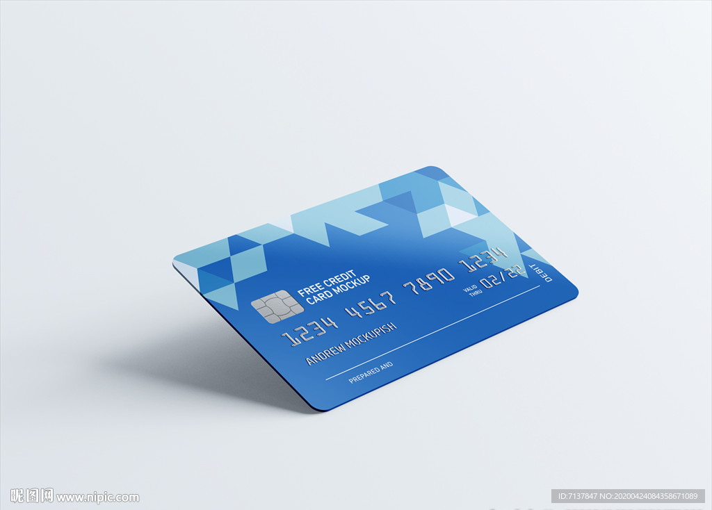 信用卡银行卡样机