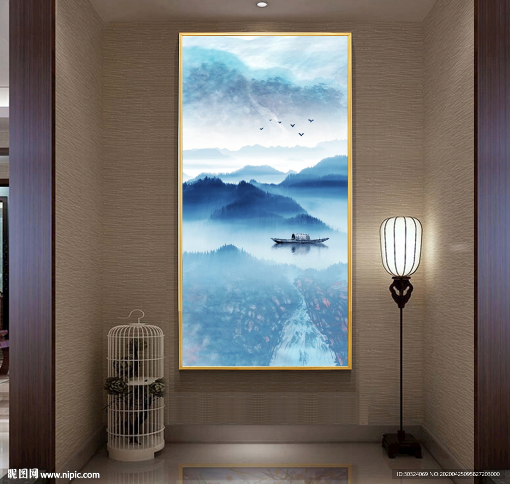水墨山水玄關
