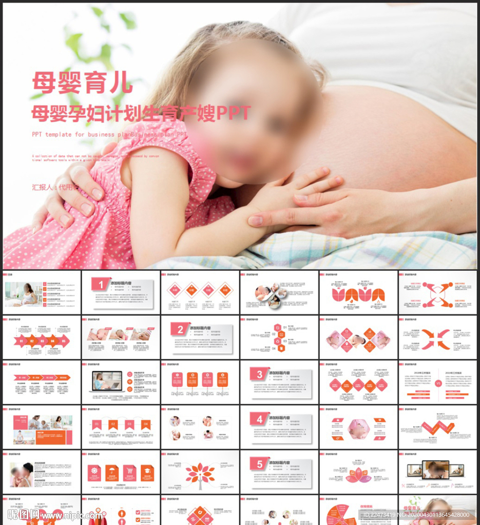 孕婦產婦嬰兒新生兒月子PPT