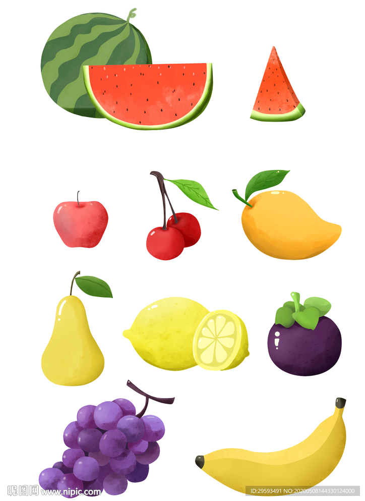 水果插画素材