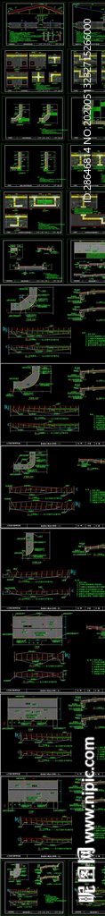 城市道路人行道無障礙設施CAD