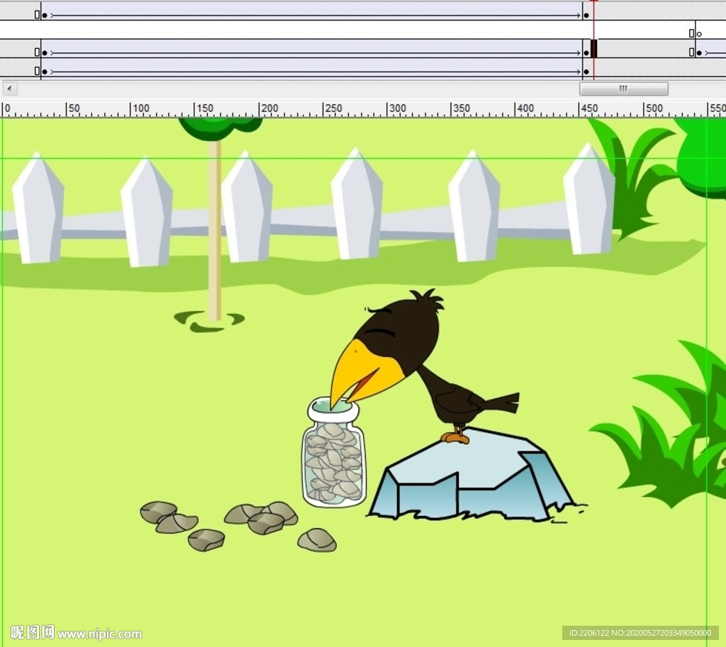 聪明乌鸦喝水1分钟成语动画