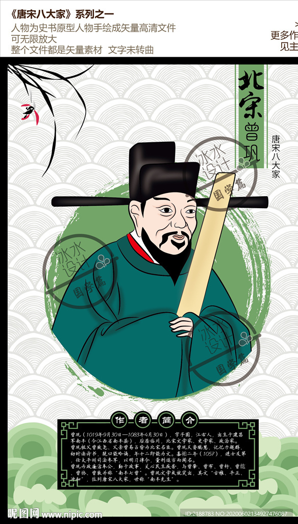 曾巩唐宋八大家图片