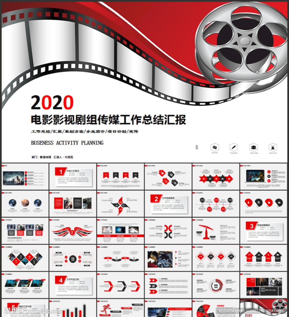 電影影視傳媒PPT