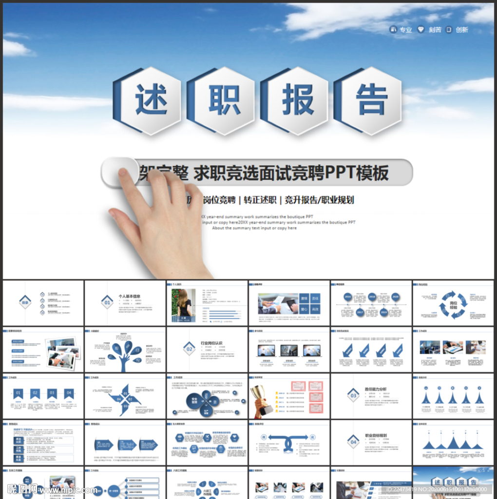 述職報告個人述職PPT