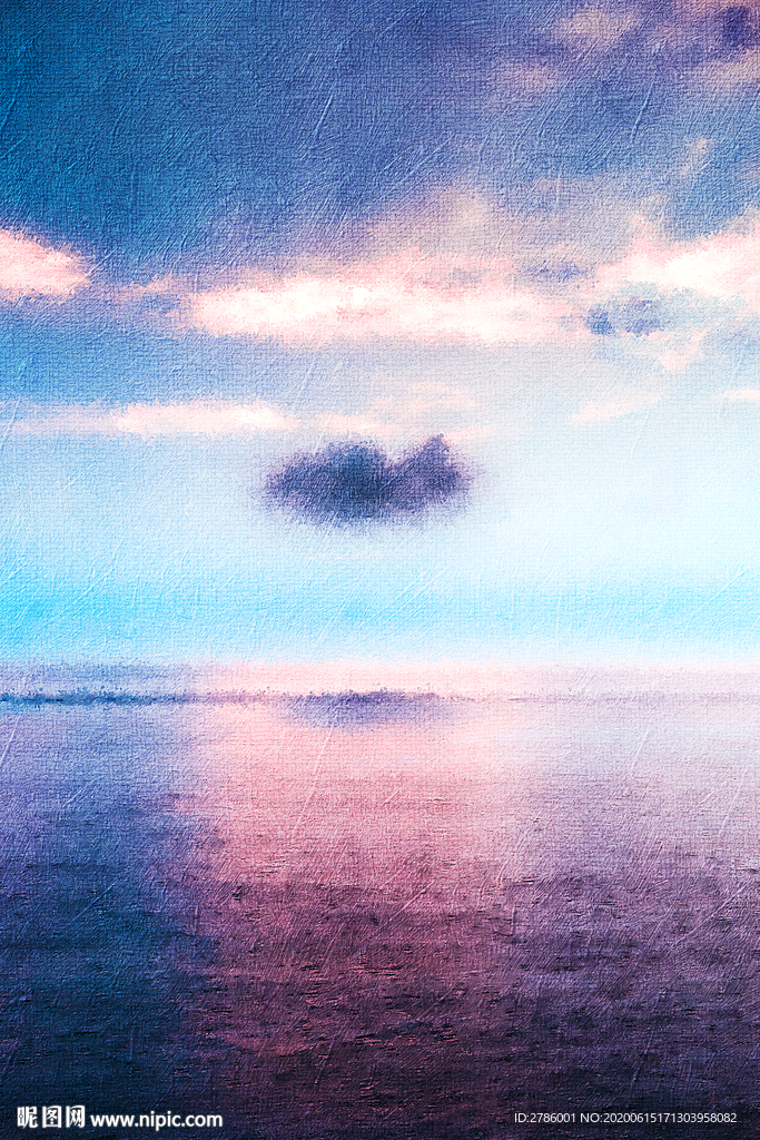 夕陽沙灘風景畫 裝飾畫
