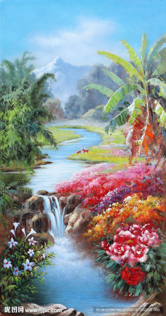 山水油畫