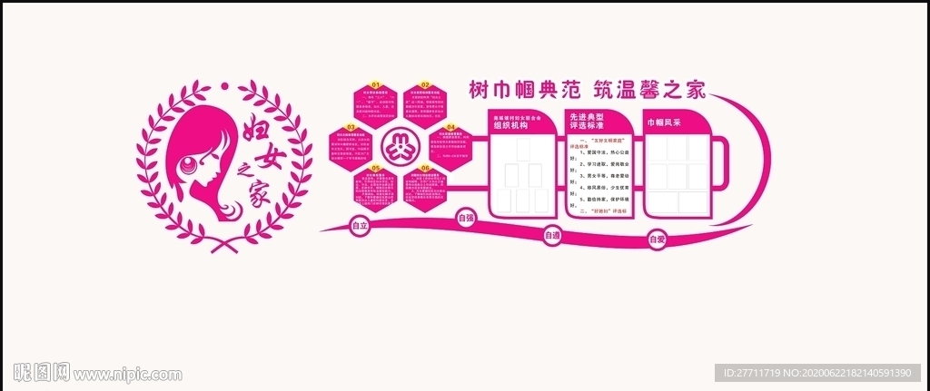 婦女之家形象墻