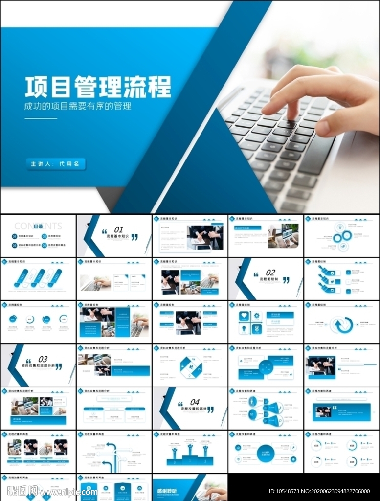 項目管理培訓流程管理PPT模板