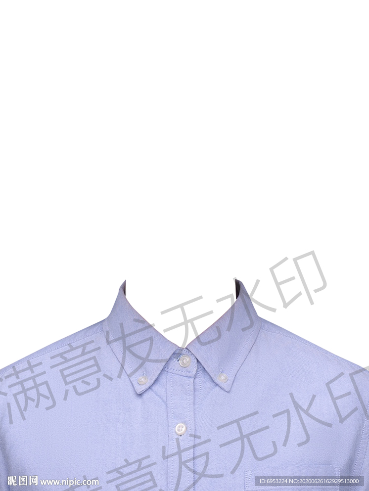 證件照藍(lán)色襯衫