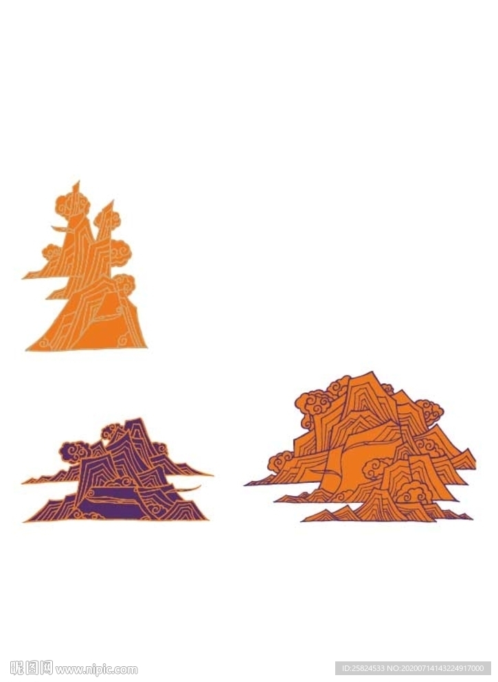 山峰矢量