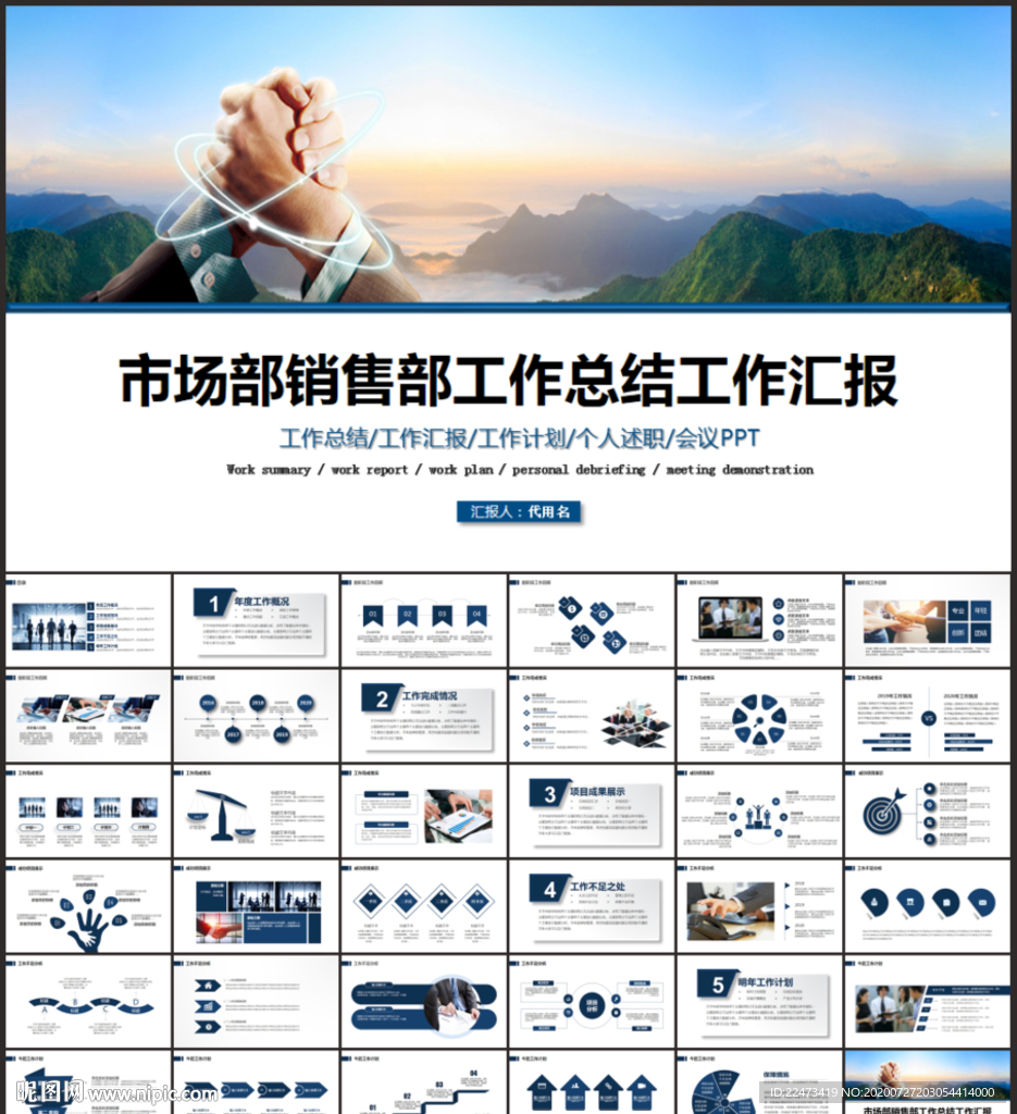 市場部銷售部工作總結工作匯報