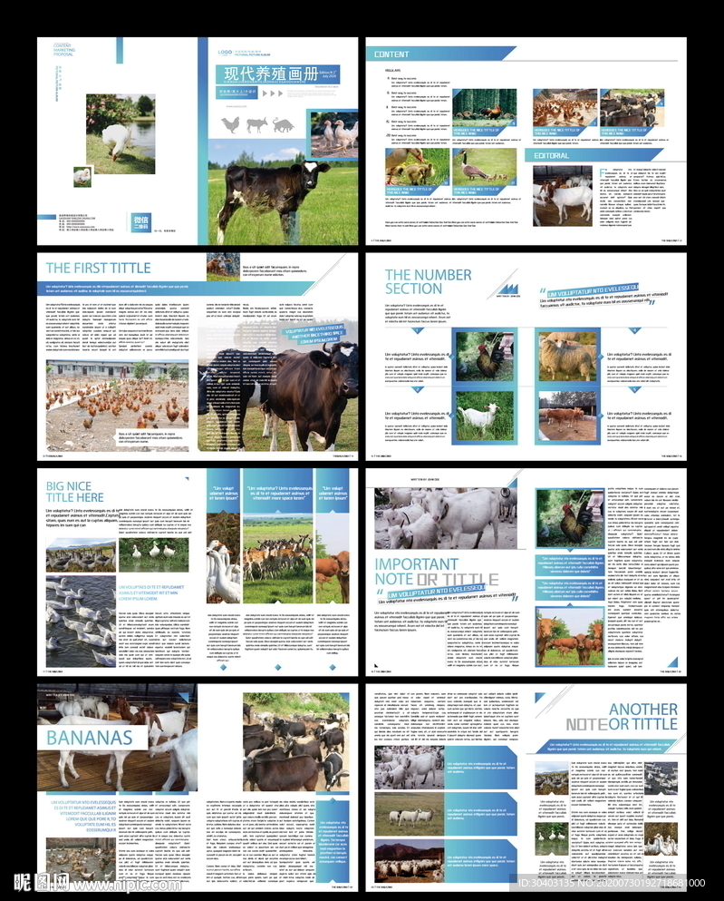 牲畜养殖画册