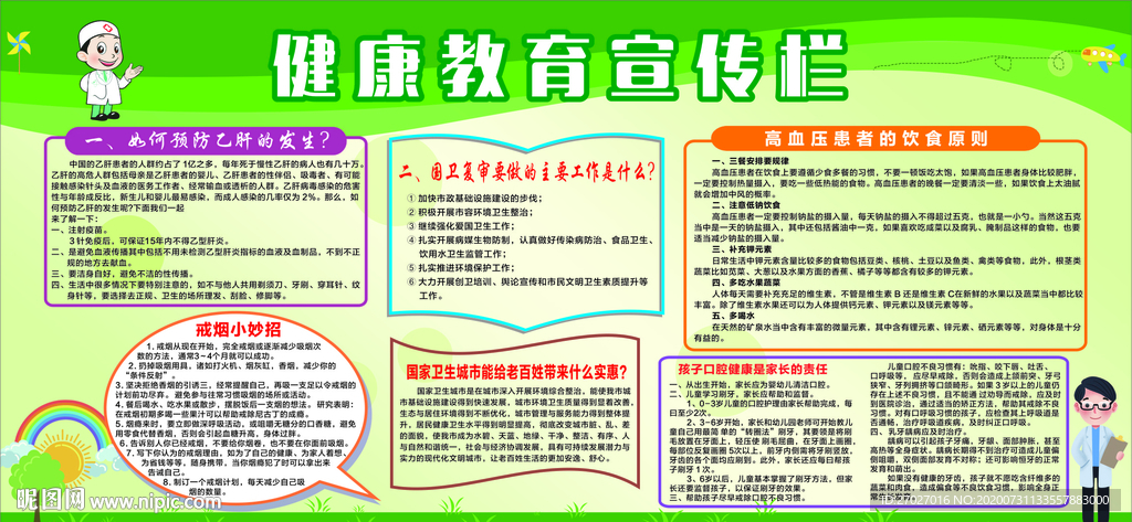 健康宣傳欄