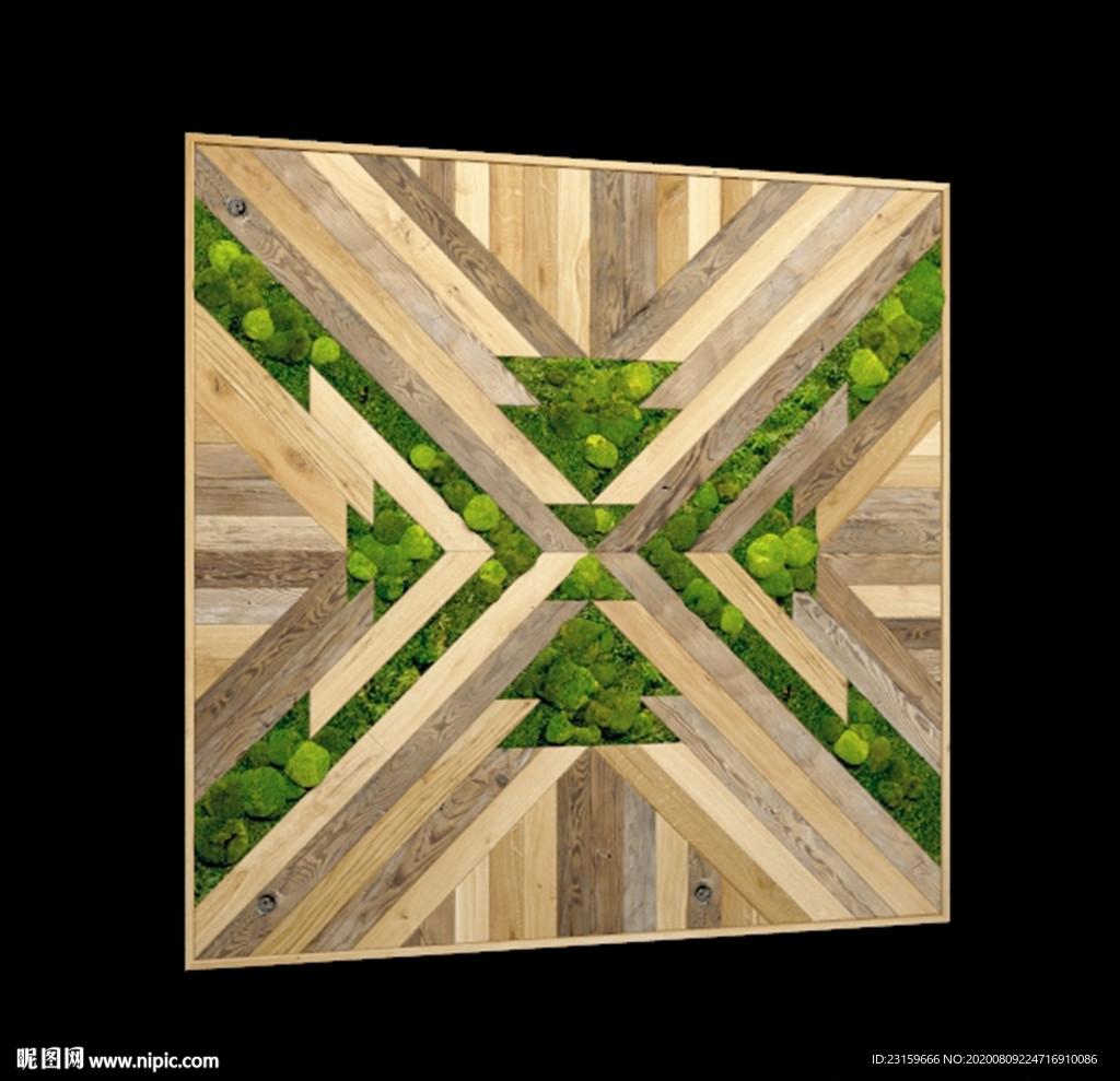 木板植物墙