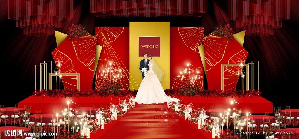 婚礼舞台设计图__广告设计_广告设计_设计图库_昵图网nipic.com