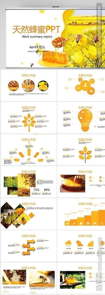 蜂蜜蜂王漿蜜蜂養(yǎng)殖廠(chǎng)宣傳PPT