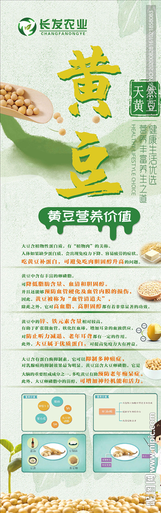 黄豆营养价值海报