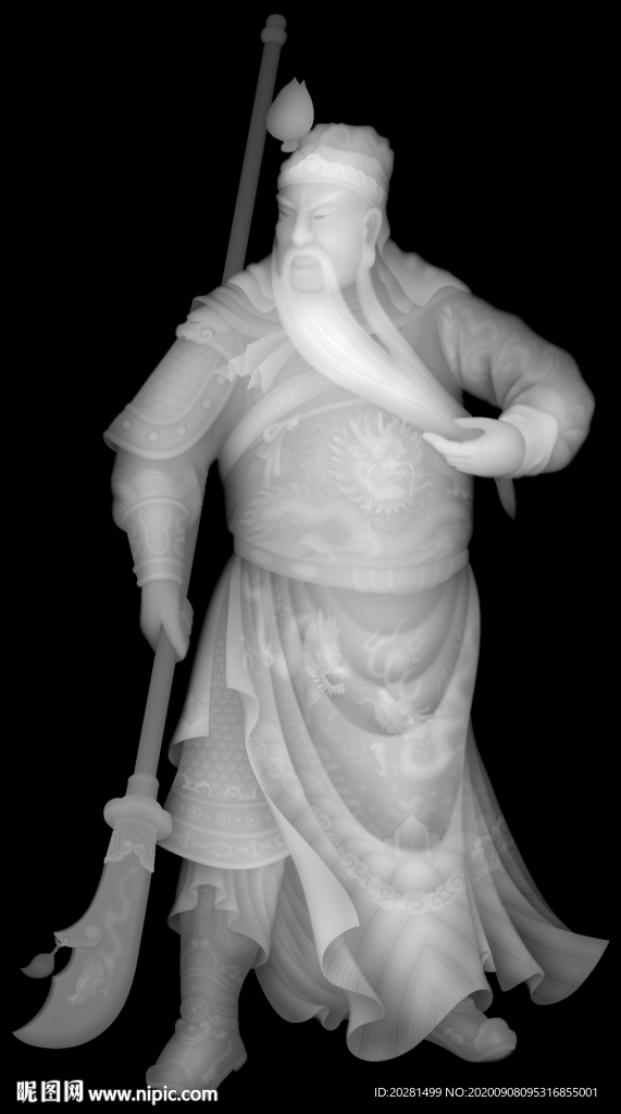 關(guān)公灰度圖 關(guān)羽灰度圖