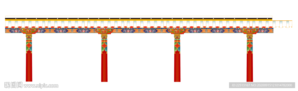 藏式柱子设计图 广告设计 广告设计 设计图库 昵图网