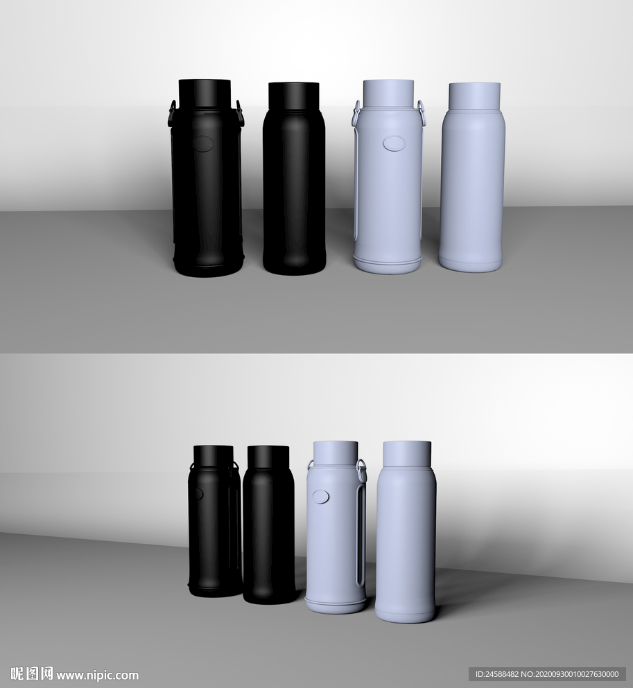 保溫杯杯子茶杯C4D建模模型