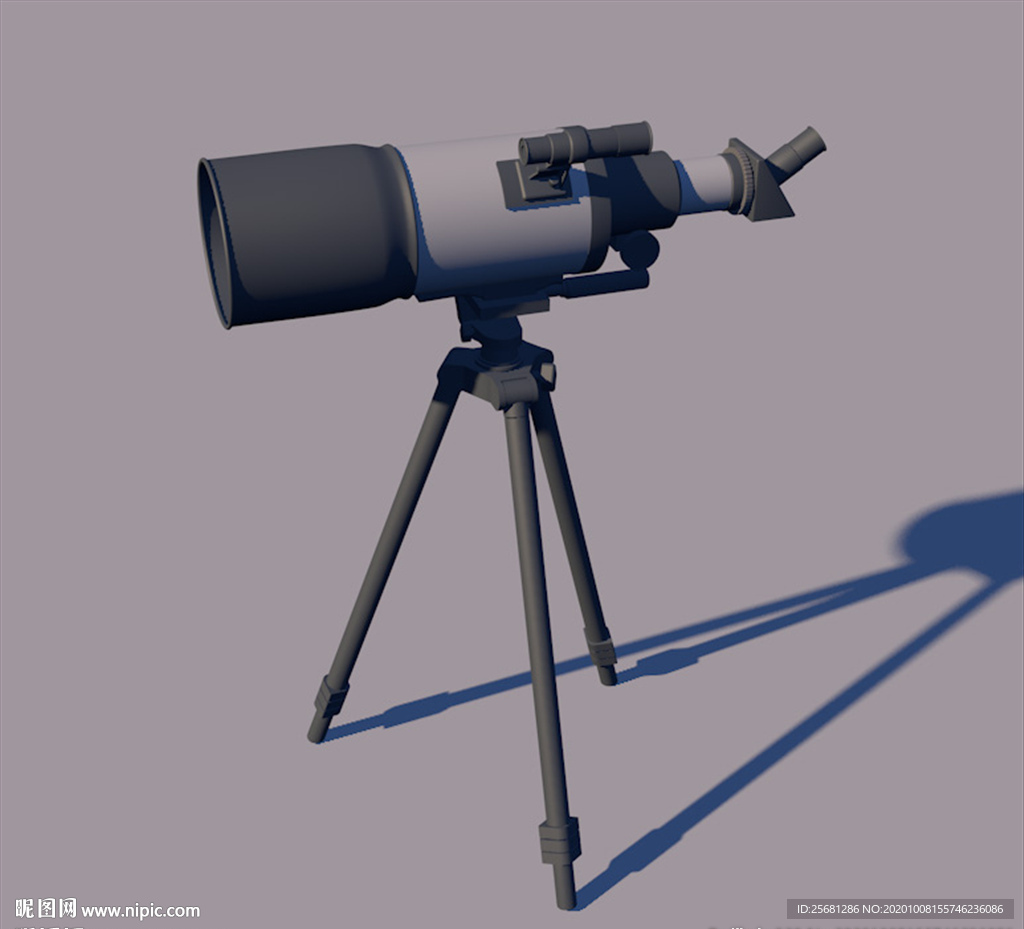 天文望远镜3D建模