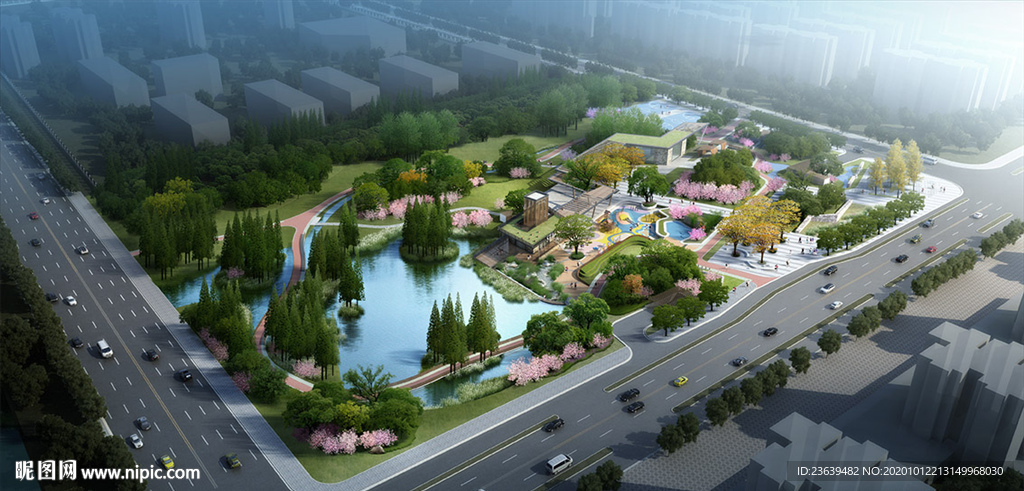 濕地公園景觀設計效果圖