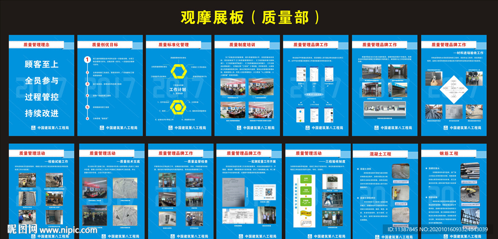 觀摩展板質量部