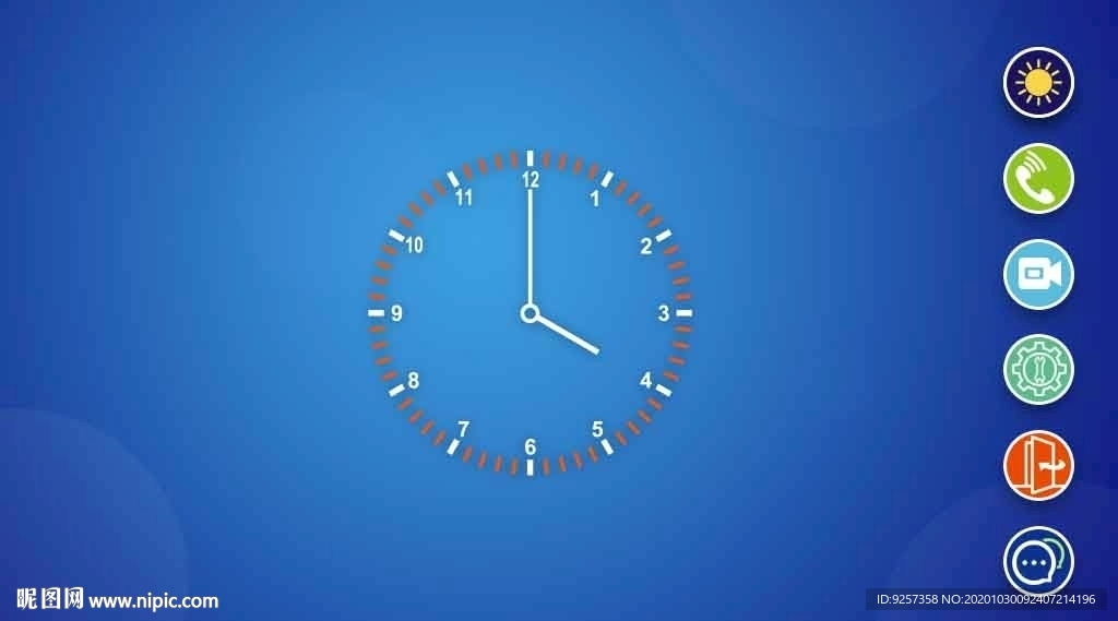 UI 界面 科技 樓宇對講系統