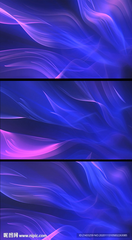蓝紫色动感线条科技视频背景