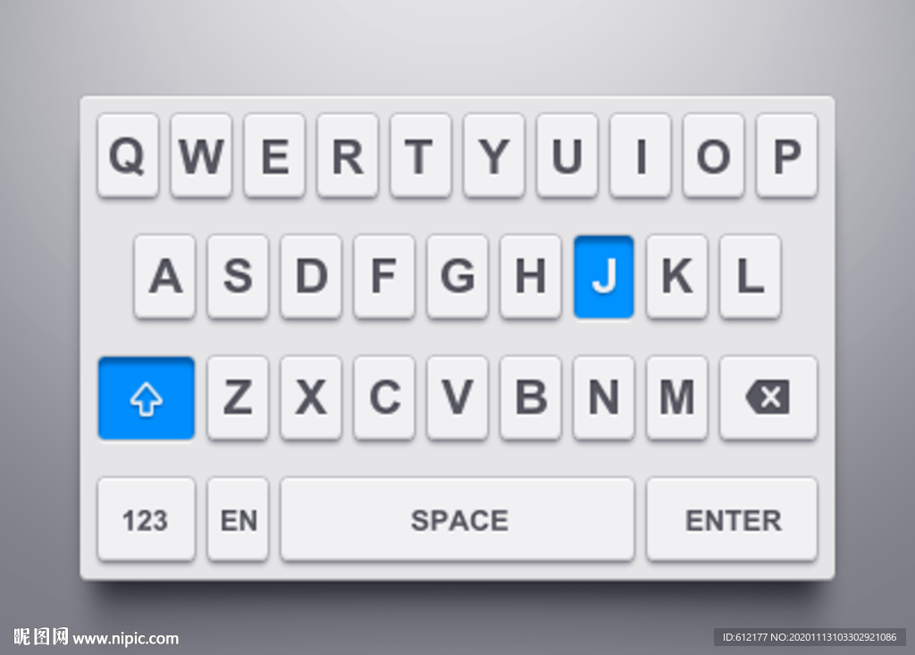 手机键盘ui图片