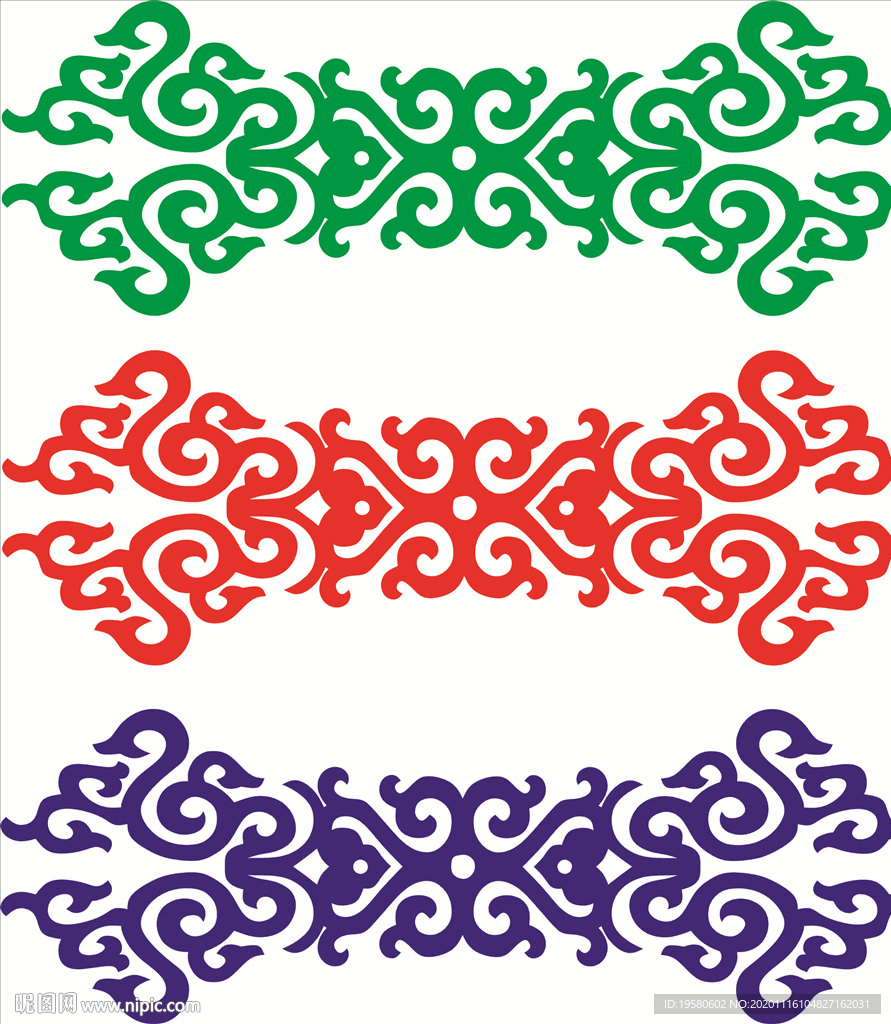 蒙古花紋